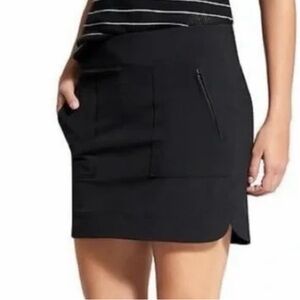 Athleta Black Skirt with Zipper Pockets